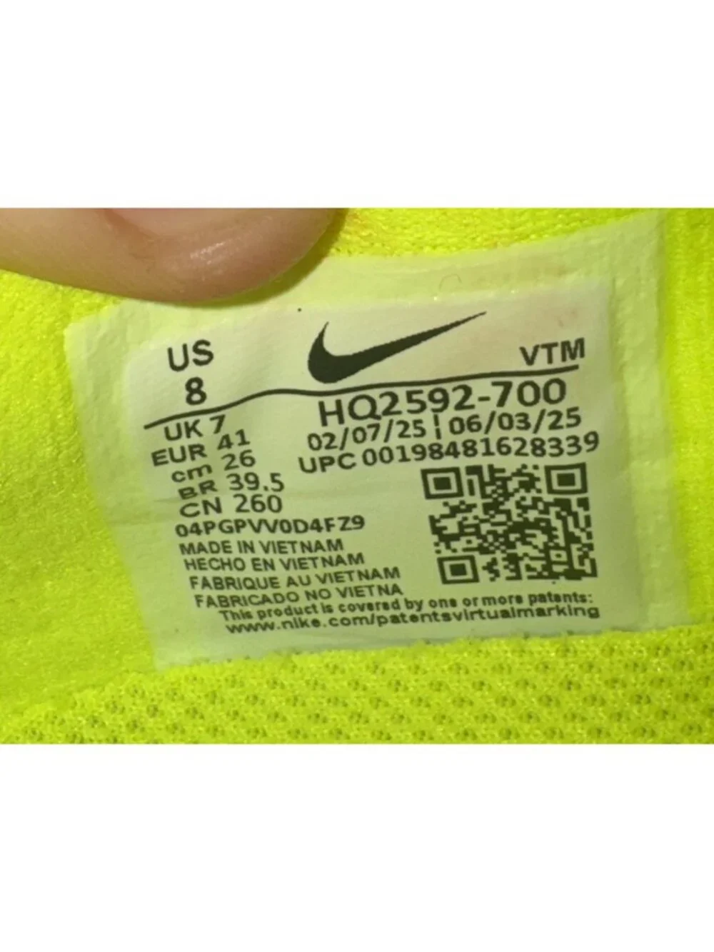 Nike Air Zoom Pegasus Premium Mens Athletic Running Shoes Size 8 Volt HQ2592-700